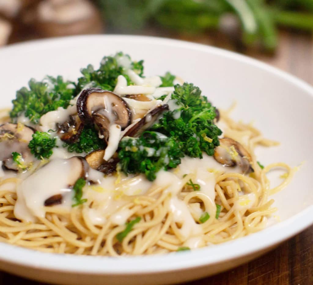 mushroom broccoli pasta