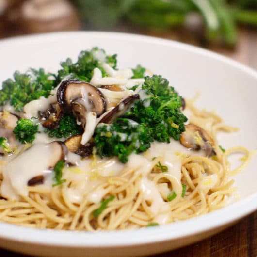 mushroom broccoli pasta