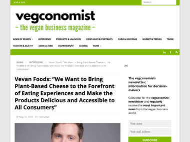 vegconomist the vegan business magazine