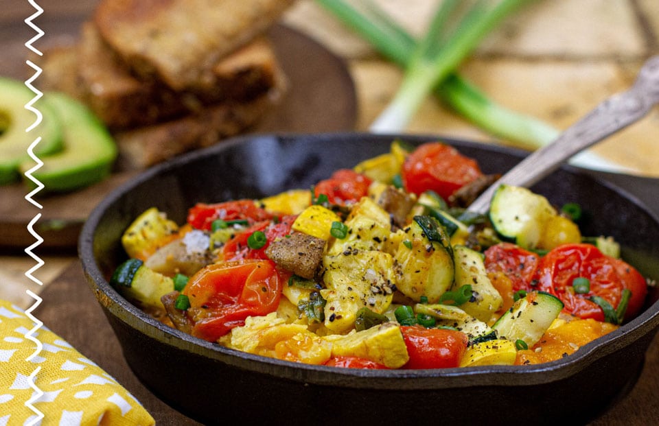 Roasted Veggie Scramble