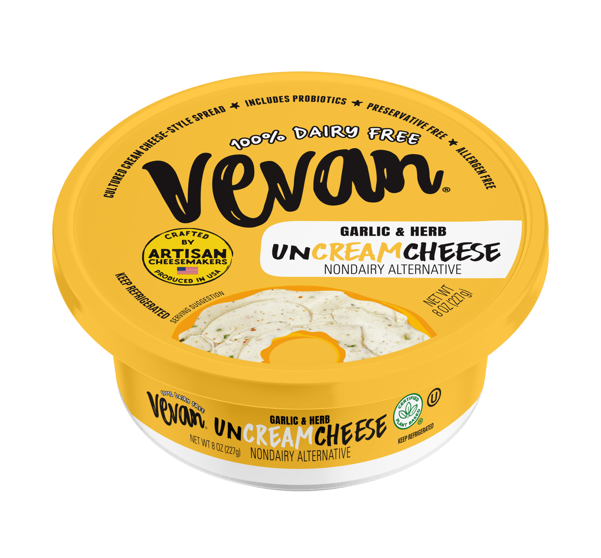 Plain Uncreamcheese Vegan Cream Cheese By Vevan 7421